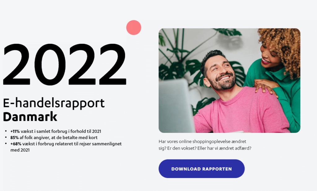 Grafik fra Nets' E-handelsrapport 2022