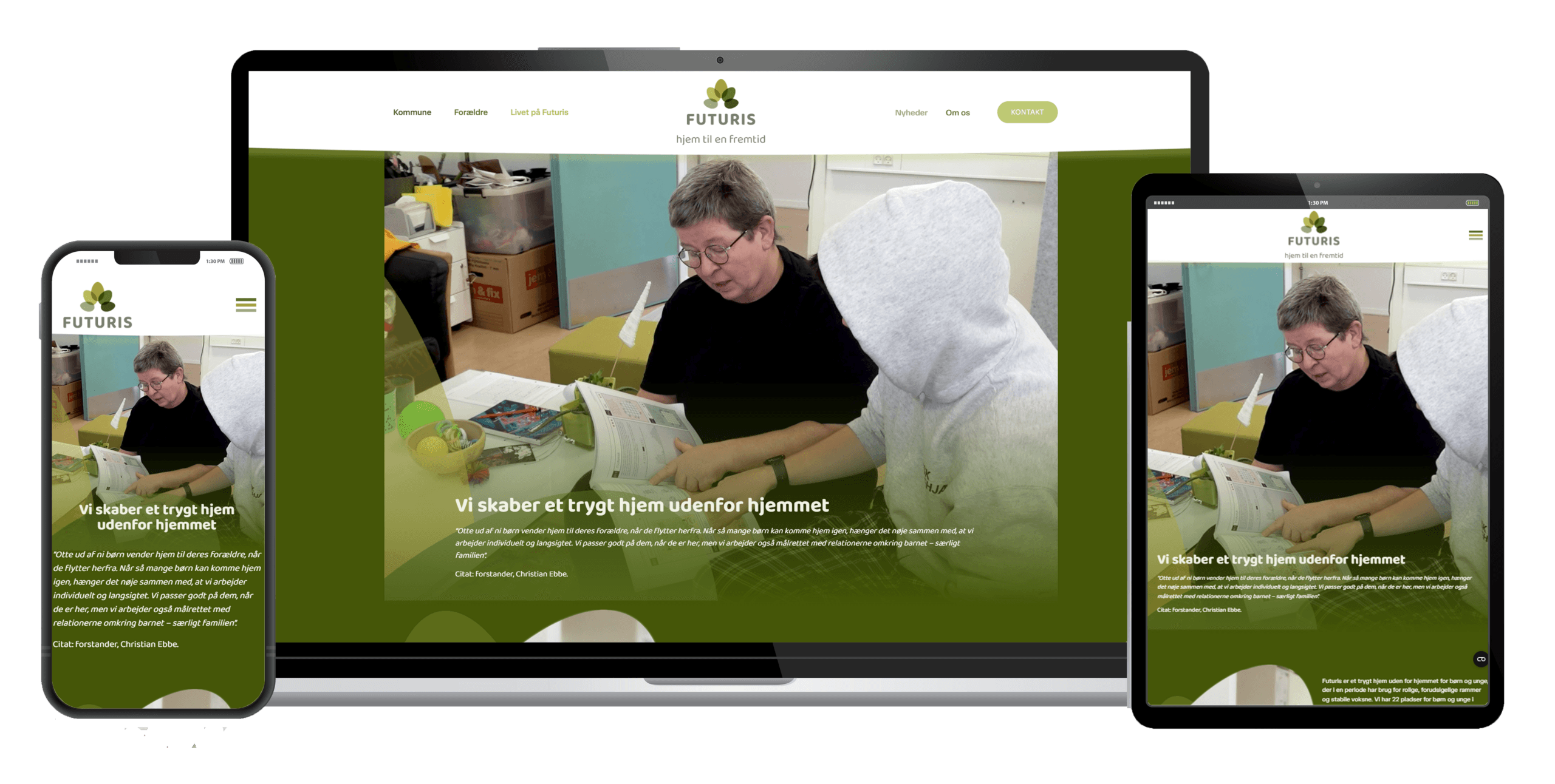 Skærmstørrelser Futuris